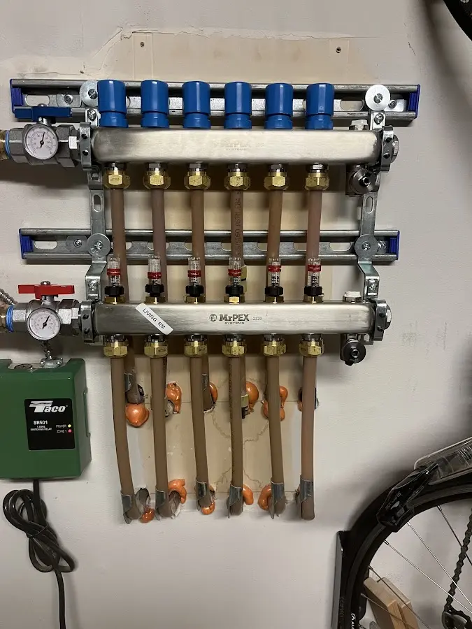 Plumber performing Leak Detection at a residential property in Brownstown